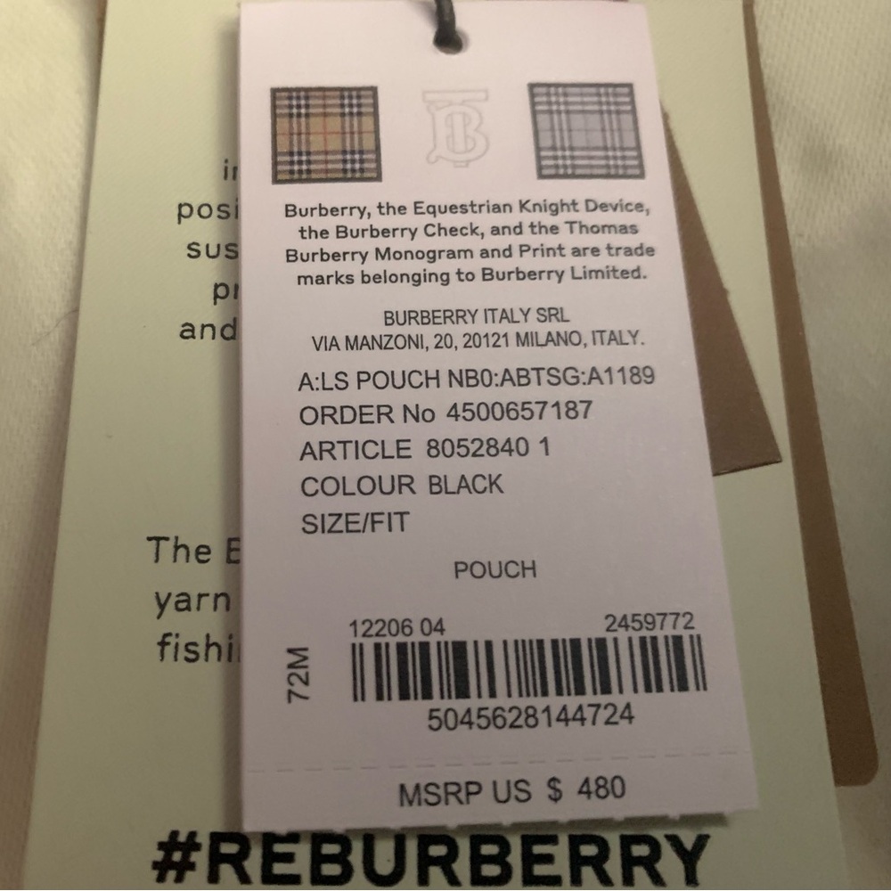 Burberry nylon wristlet - Picture 7 of 8